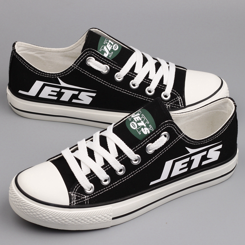 Women's NFL New York Jets Repeat Print Low Top Sneakers 003